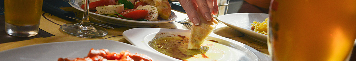 Eating Greek Mediterranean at Gyro Stop restaurant in Lake Stevens, WA.